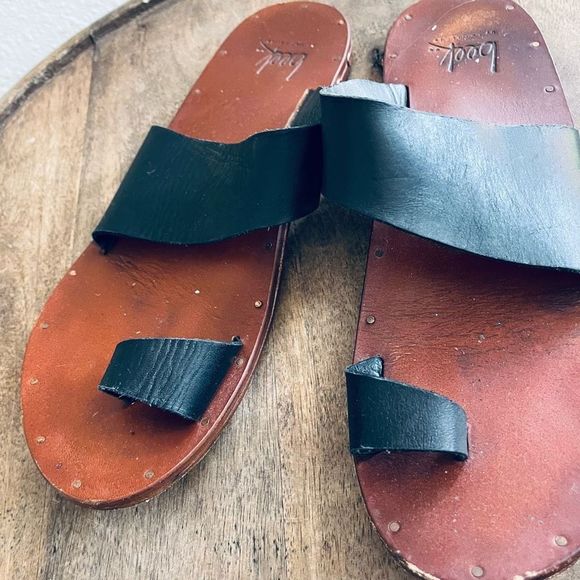 beek Black and Brown Sandals - Picture 4 of 10